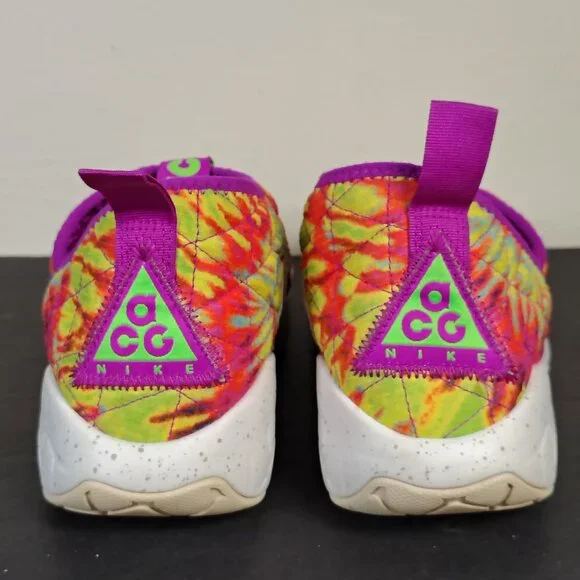 Nike ACG Moc 3.O Sneakers Mens Size 8 Tie Die Slip Ons Neon Athletic CW2463-300 - Picture 10 of 11